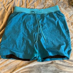 Mens medium lululemon lined 7" running shorts